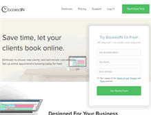 Tablet Screenshot of bookedin.com